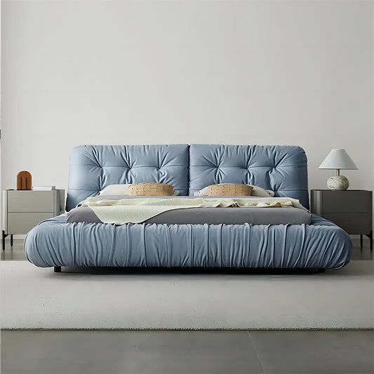 Minimalist Cloud Fabric Bed Designer Simple Bedroom Furniture Double Beds